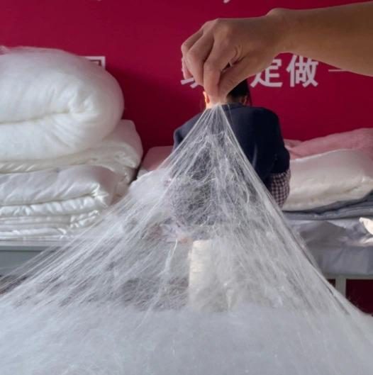 手工蚕丝被制作